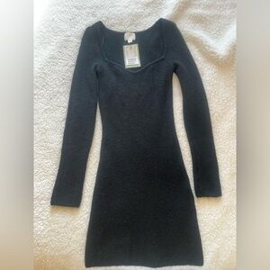 Hm black knit dress